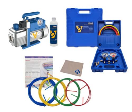ZESTAW DO KLIMATYZACJI POMPA PRÓŻNIOWA VALUE V-i125Y-R32 70l/min + Mamometry VALUE VMG-2-R32+ Pręty